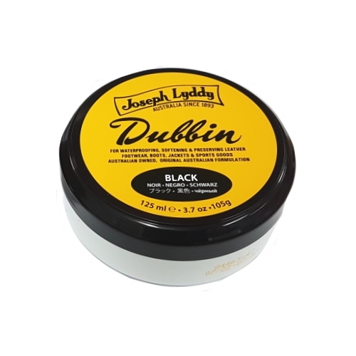 Joseph Lyddy Dubbin Leather Waterproofer & Softener Black 125ml