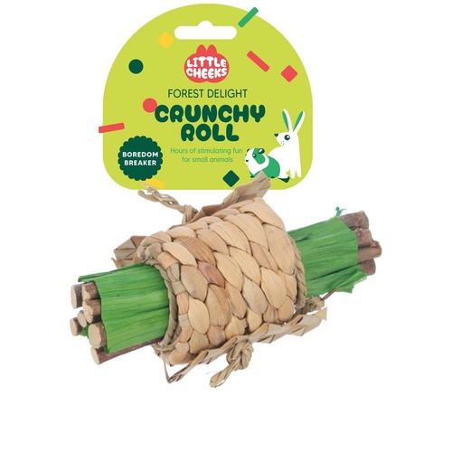 Little Cheeks Forest Delight Crunchy Roll Boredom Breaker for Small Pets