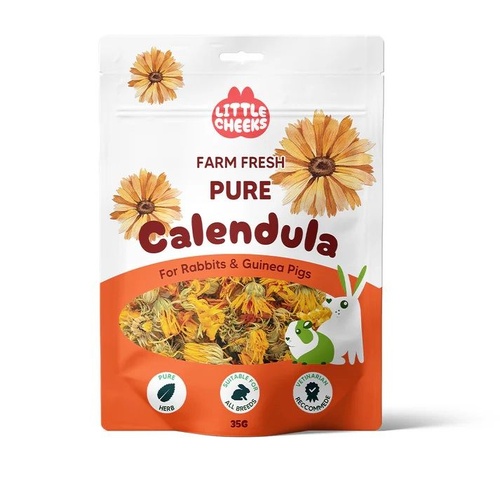 Little Cheeks Farm Fresh Pure Calendula for Rabbits & Guinea Pigs 35g