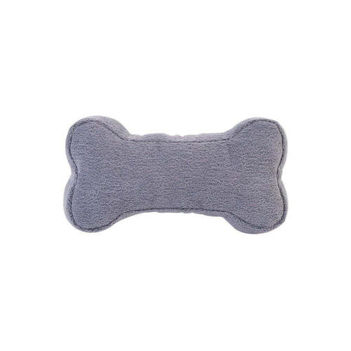 Lilly + Dash Bone Toy Interactive Play Pet Dog Squeaker Toy Charcoal 20cm