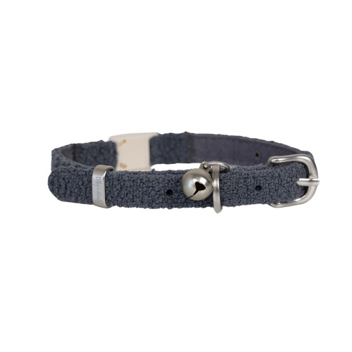 Lilly + Dash Boucle Cat Collar with Emergency Release Clip Charcoal