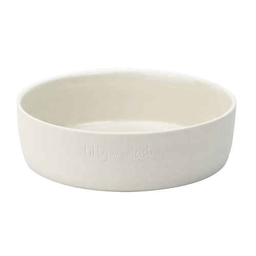 Lilly + Dash Durable Ceramic Pet Dog Bowl Dishwasher Safe Cloud