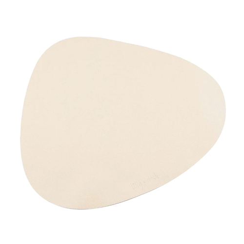 Lilly + Dash Vegan Leather Slip Free Placemat for Pet Bowl Sand