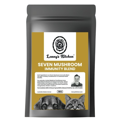 Lennys Kitchen Seven Mushroom Immunity Blend for Cats & Dogs 100g