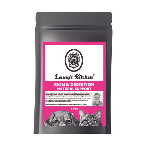 Lennys Kitchen Skin & Digestion Natural Support for Cats & Dogs 500g
