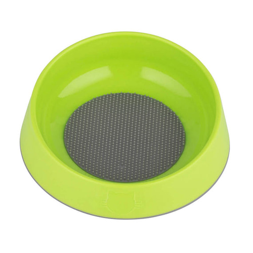 LickiMat OH Bowl Dental Health Pet Cat Bowl Dishwasher Safe Green