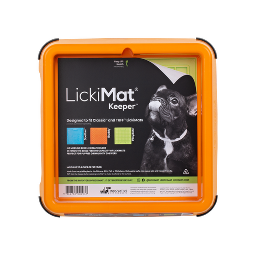 LickiMat Indoor Keeper fits Classic & Tuff Dog LickiMats Orange