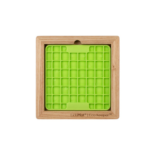 LickiMat Wooden Eco Slow Feeder Keeper for Mini Sized Dog Lick Mats