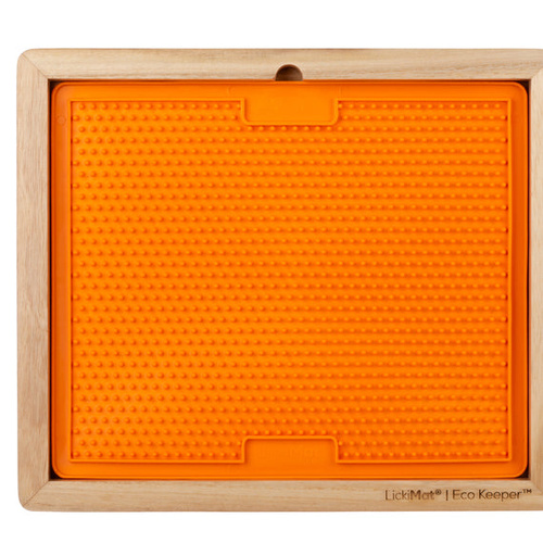 LickiMat Wooden Eco Slow Feeder Keeper for XL Sized Dog Lick Mats