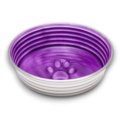Loving Pets Le Bol Glazed Interior Dog Bowl Dishwasher Safe Lilac Small