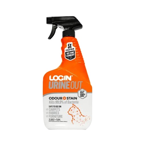 Login Cats UrineOut Odour + Stain Remover Spray for Carpets & Furniture 750ml