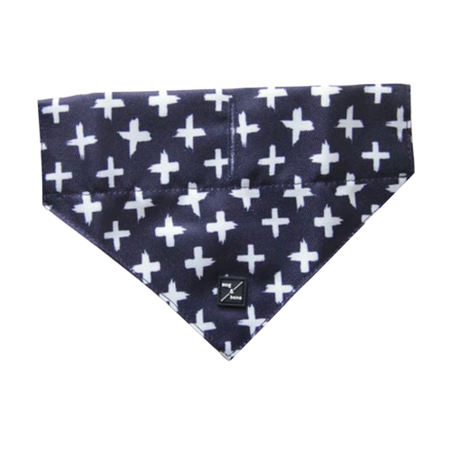 Mog & Bone Dog Bandana Pet Stylish Accessory Navy Cross Small