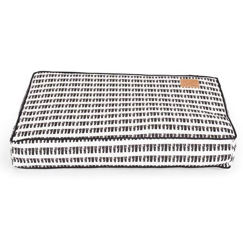Mog & Bone Classic Cushion Dog Bed Black Mosaic Print Small