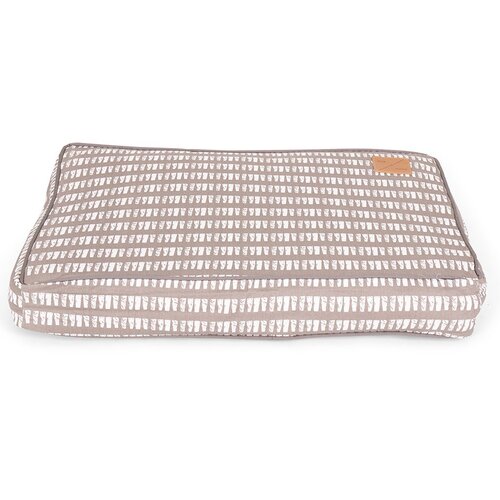 Mog & Bone Classic Cushion Dog Bed Latte Inverse Mosaic Small