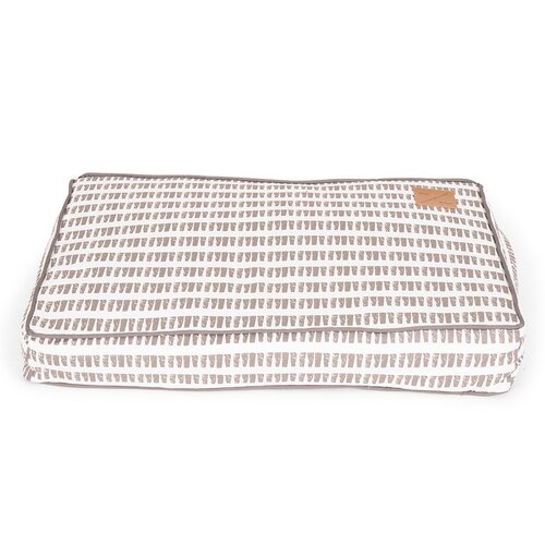 Mog & Bone Classic Cushion Dog Bed Latte Mosaic Print Small