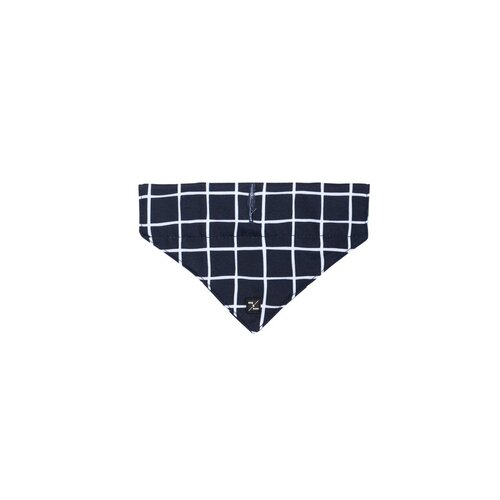 Mog & Bone Dog Bandana Dog Collar Accessory Navy Check Print Small