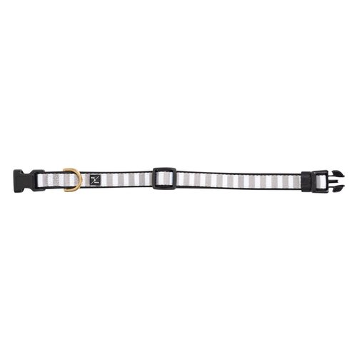 Mog & Bone Neoprene Durable Dog Collar Latte Hamptons Stripe Print Small