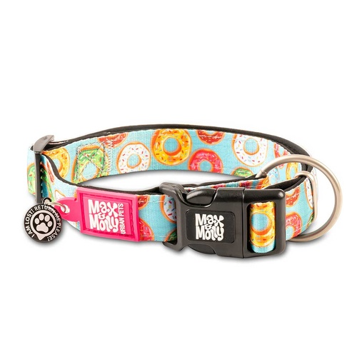 Max & Molly Smart ID Pet Dog Safety Collar incl Gotcha Tag Donuts XS