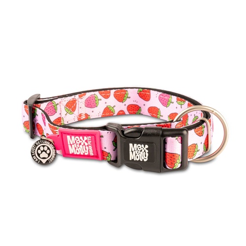 Max & Molly Smart ID Pet Dog Safety Collar incl Gotcha Tag Strawberry Dream XS