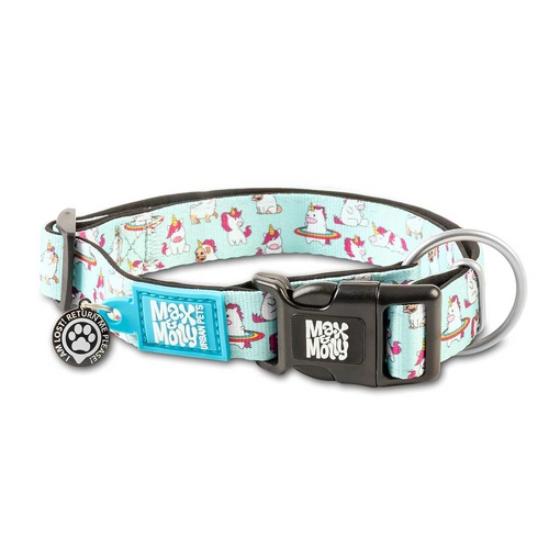 Max & Molly Smart ID Pet Dog Safety Collar incl Gotcha Tag Unicorn Small