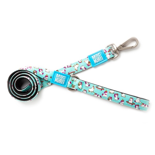 Max & Molly Short Safety Leash Soft Padding for Dogs Unicorn Small