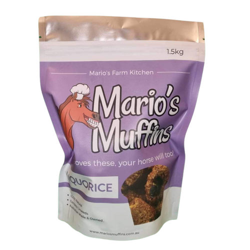 Marios Farm Kitchen Muffins Liquorice Natural Horse Treats 1.5kg