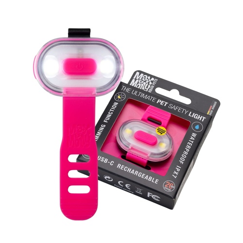 Max & Molly Matrix Ultra LED Ultimate Pet Dog Safety Light Pink