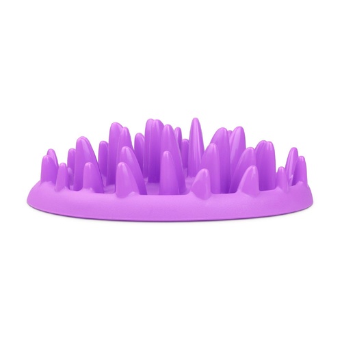 Northmate Catch Interactive Slow Feeder Pet Bowl for Cats Purple