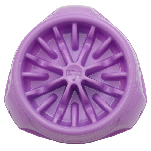 Outward Hound 3-in-1 Up Height Adjustable Slow Feeder Dog Bowl Purple