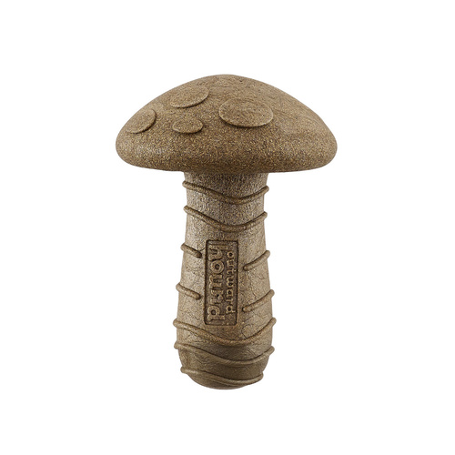 Outward Hound Dogwood Mushroom Durable Dog Chew Toy Peanut Butter Scent Medium
