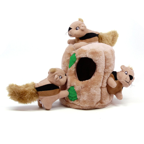Outward Hound Hide-A-Squirrel Interactive Plush Pet Dog Toy Jumbo/Large
