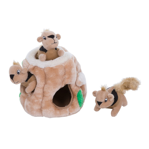 Outward Hound Hide-A-Squirrel Interactive Plush Pet Dog Toy Jr/Small