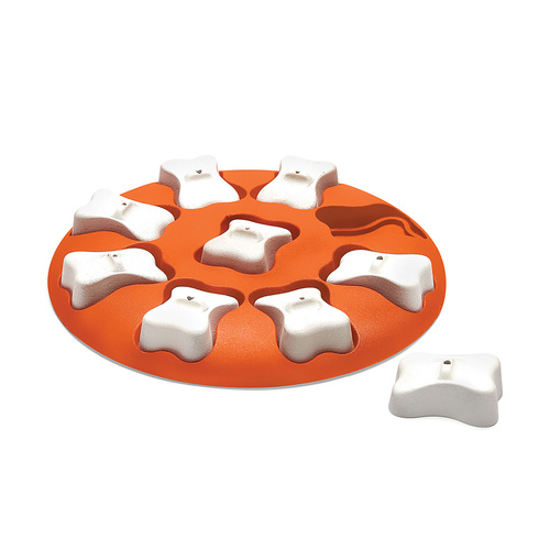Outward Hound Nina Ottosson Dog Smart Interactive Treat Dispenser Dog Toy Orange