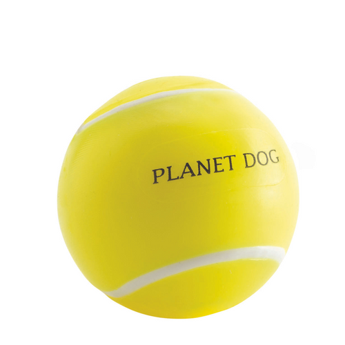 Planet Dog Orbee-Tuff Tennis Ball Treat Dispenser Interactive Dog Toy Yellow