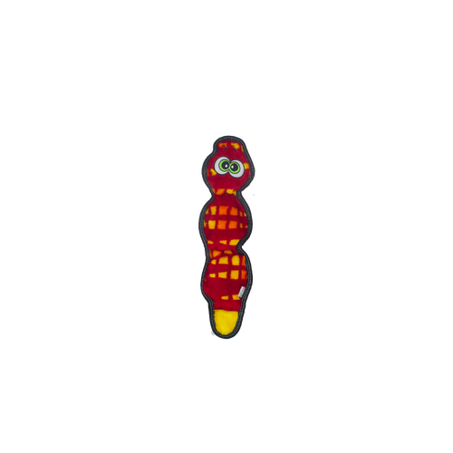 Outward Hound Tough Seamz Snake Interactive Dog Toy with 3 Squeakers