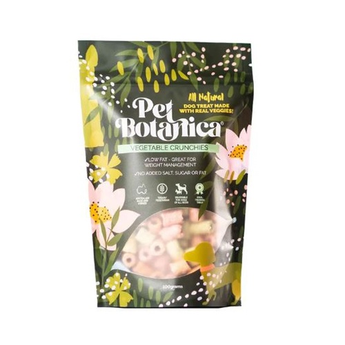 Pet Botanica Vegetable Crunchies Low Fat Natural Dog Treats 100g