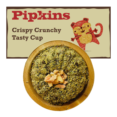 Pipkins Crispy Crunchy Tasty Cup Treat for Guinea Pigs & Rabbits 250g
