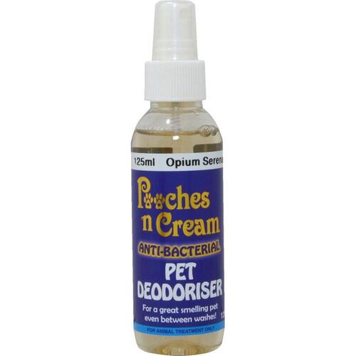 Pooches N Cream Pet Deodoriser Great for Cage & Kennels Opium Serenade 125ml