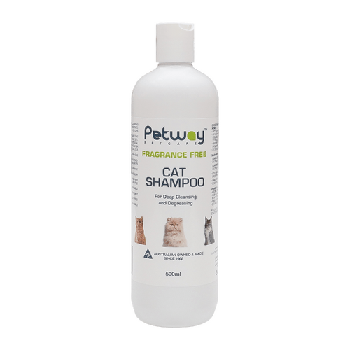 Petway Petcare Fragrance Free Deep Cleansing Cat Grooming Shampoo 500ml