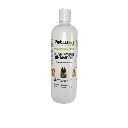 Petway Petcare Fragrance Free Clarifying Pet Dog Grooming Shampoo 500ml