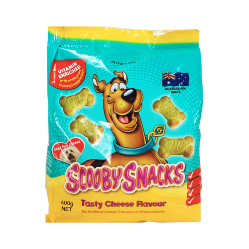 Pooch Treats Scooby Snacks Tasty Cheese Biscuits Dog Treats 400g