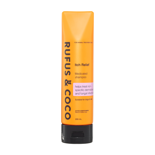Rufus & Coco Itch Relief Medicated Shampoo for Dogs & Cats 200ml