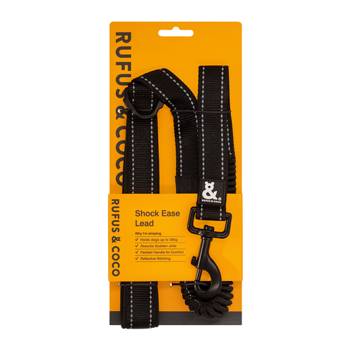 Rufus & Coco Shock Ease Reflective Dog Lead with Padded Handle