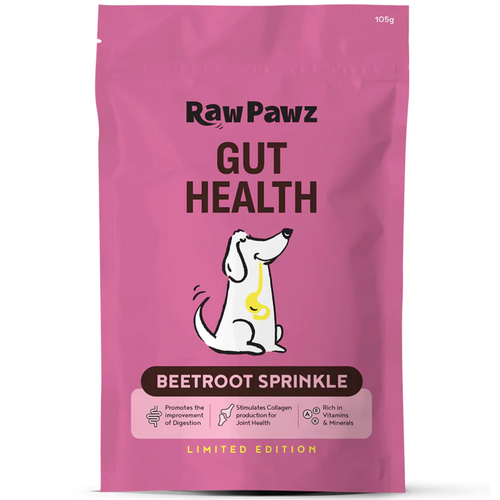 Raw Pawz Gut Health Beetroot Sprinkle for Dogs 105g
