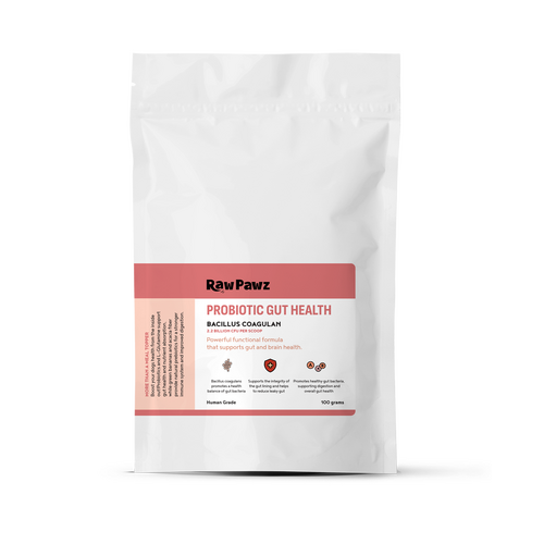 Raw Pawz Probiotic Gut Health Active Blend Functional Meal Topper for Dogs 100g