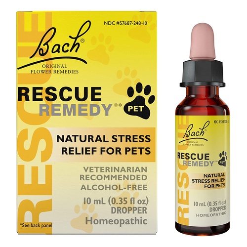 Bach Rescue Remedy Natural Homeopathic Stress Relief Drops for Pets 10ml