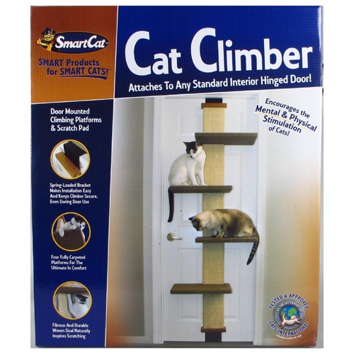SmartCat Multi-Level Over-the-Door Pet Cat Climber Scratch Tower