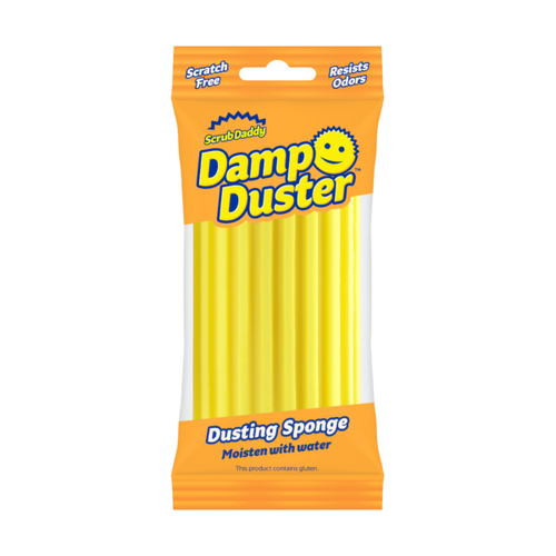 Scrub Daddy Damp Duster Dusting Sponge Scratch Free Yellow 1 Pack