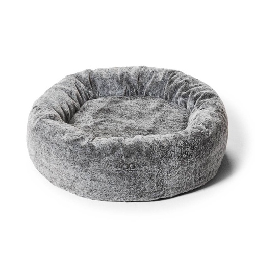 Snooza Calming Cuddler Plush Faux Fur Cosy Pet Dog Bed Chinchilla Medium