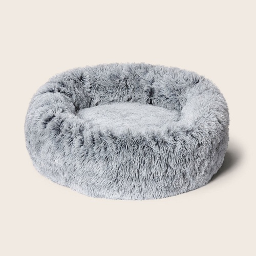Snooza Calming Cuddler Plush Faux Fur Cosy Pet Dog Bed Silver Fox Small